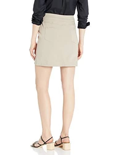 SLIM-SATION Women's Pull-On Skort, Tummy Control, Built-In Shorts, Stone, Size 2 | Comfortable Active Skirt with Slimming Panel thumbnail 2