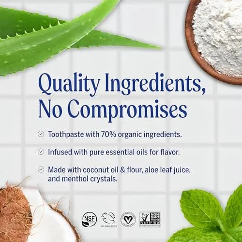 Dr. Bronner's All-One Toothpaste Variety Pack 15oz (5oz Each) | Fluoride-Free & Organic Formula for Sensitive Teeth thumbnail 3