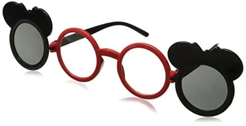 EHH Kids Mouse Ear Round Flip Out Sunglasses (Black/Red Bows) | UV400 Protection for Children 3-8 thumbnail 5