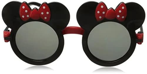 EHH Kids Mouse Ear Round Flip Out Sunglasses (Black/Red Bows) | UV400 Protection for Children 3-8 thumbnail 2