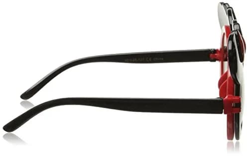 EHH Kids Mouse Ear Round Flip Out Sunglasses (Black/Red Bows) | UV400 Protection for Children 3-8 thumbnail 3