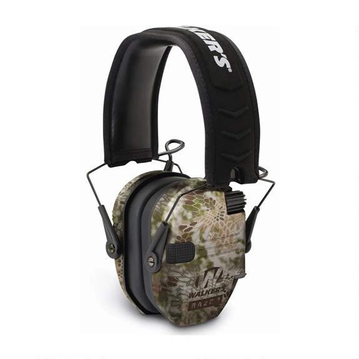 Walker's Razor Slim Electronic Earmuffs with 23dB NRR | Brown, Unisex Adult, Pack of 1 — Kryptek