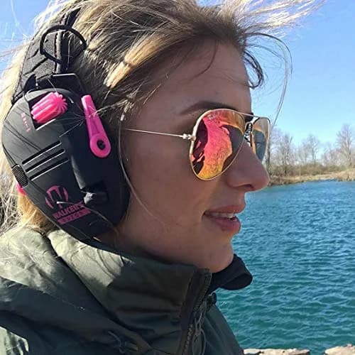 Walker's Razor Slim Electronic Muff Pink NRR 23dB | Sound Amplification & Protection thumbnail 3