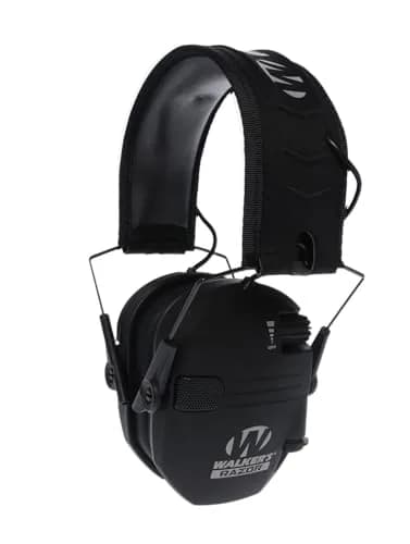 Walker's Razor Slim Electronic Muff, Black | NRR 23dB thumbnail 1