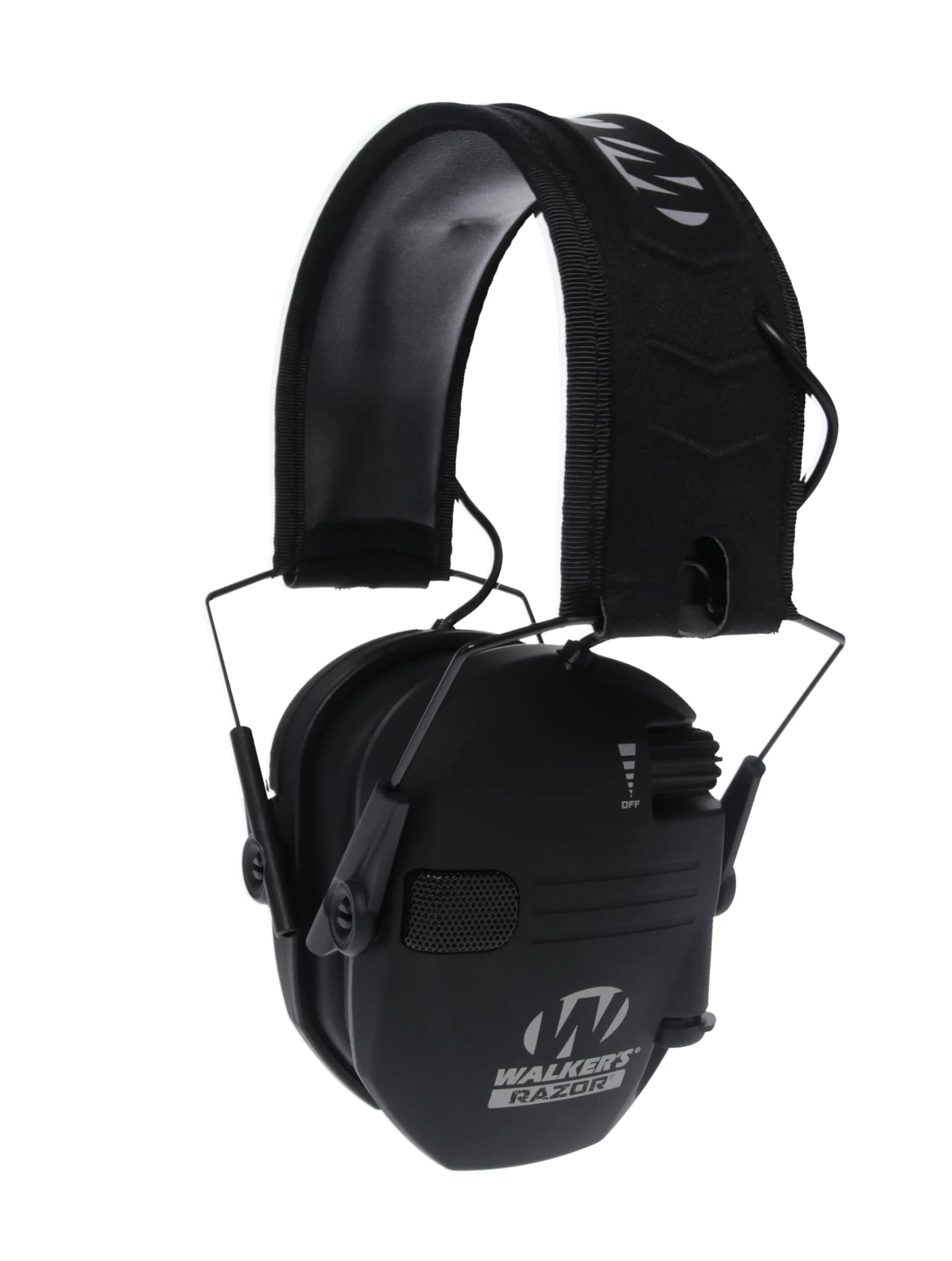 Walker's Razor Slim Electronic Muff, Black | NRR 23dB - main product image