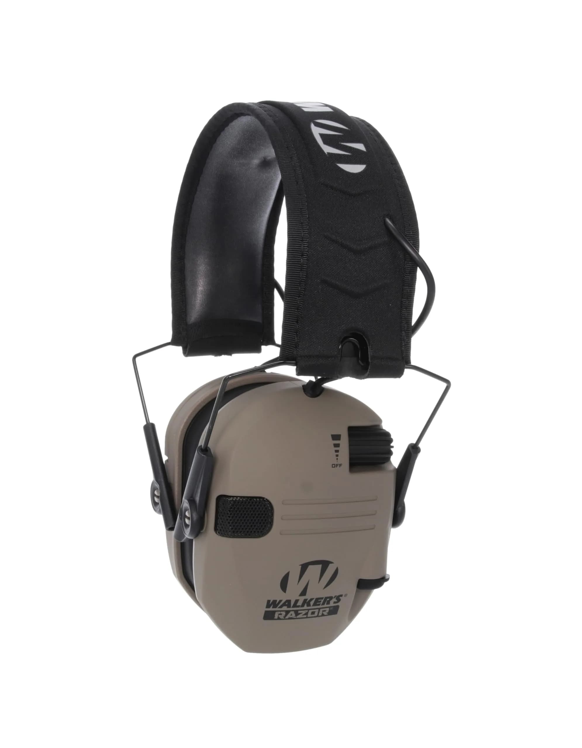 Walker's Razor Slim Electronic Earmuffs with 23dB NRR | Brown, Unisex Adult, Pack of 1 — Brown