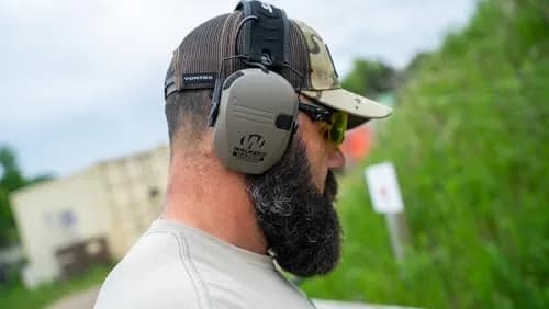 Walker's Razor Slim Electronic Earmuffs with 23dB NRR | Brown, Unisex Adult, Pack of 1 thumbnail 3