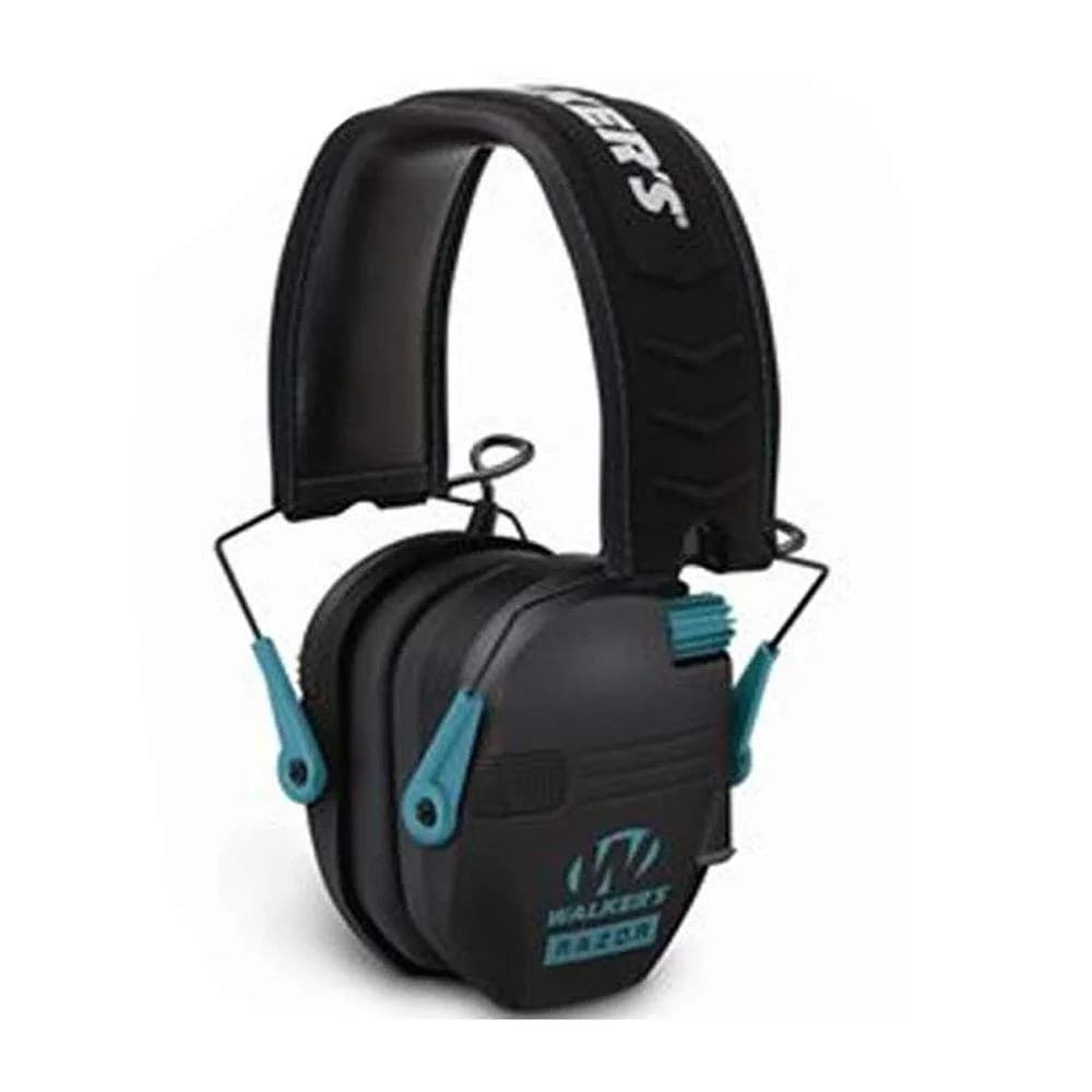 Walker's Game Ear Razor Slim Electronic Muff Teal 23dB NRR | Sound Amplification & Protection - main product image