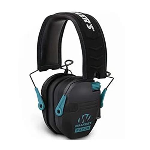 Walker's Game Ear Razor Slim Electronic Muff Teal 23dB NRR | Sound Amplification & Protection thumbnail 1