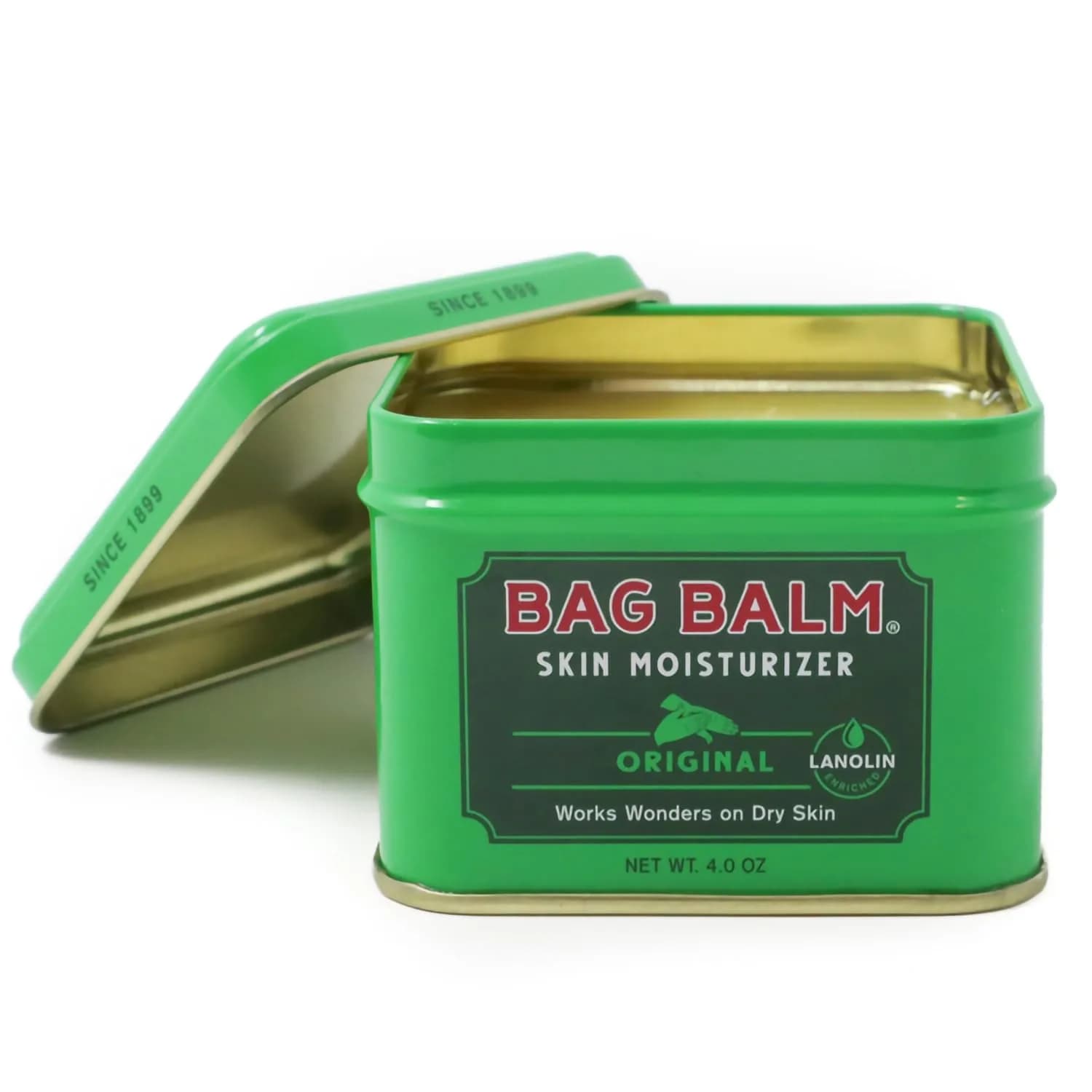 Bag Balm Vermont's Original Skin Moisturizer 4oz | Full-Body Hydrating Skin Care for Dry Hands & Lips