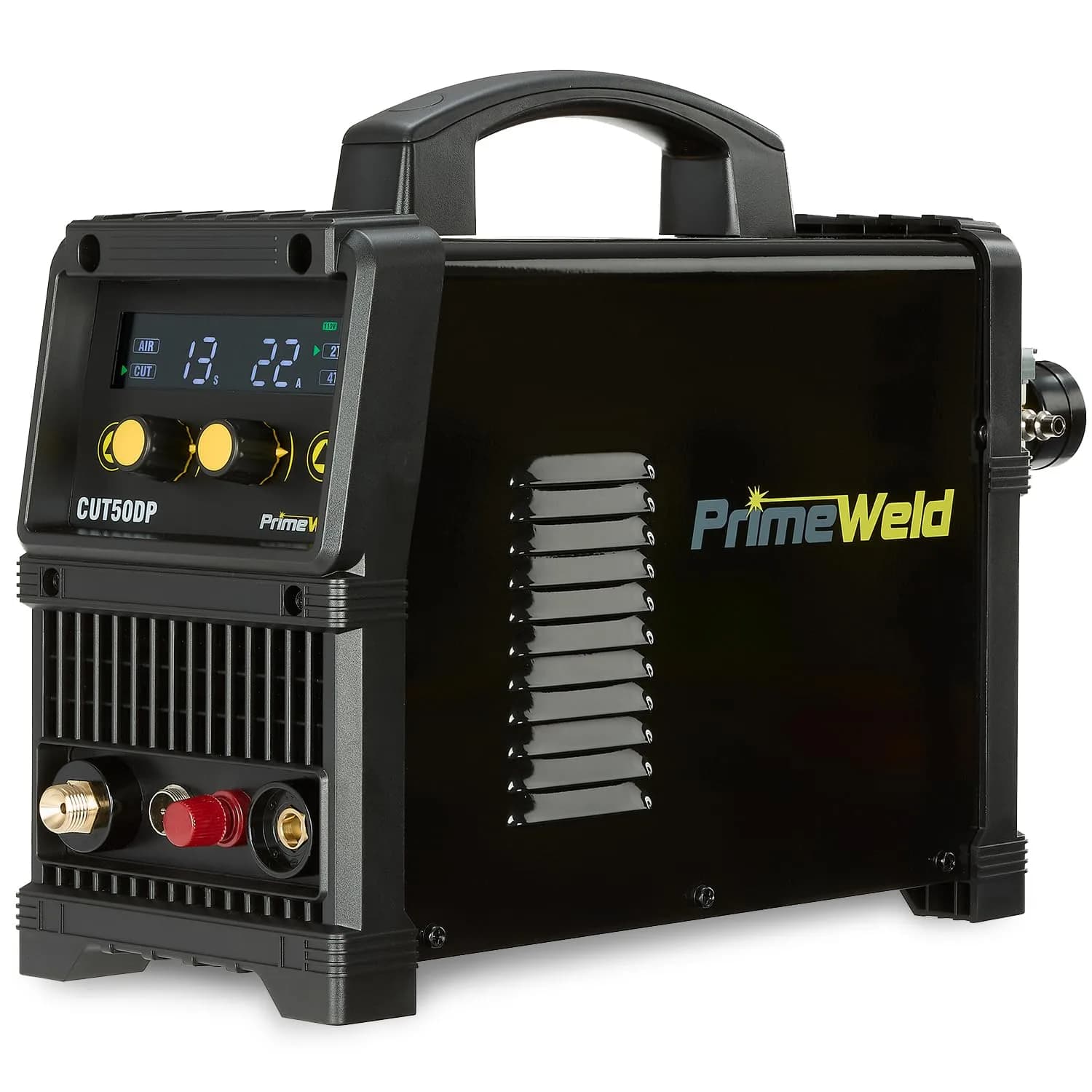 PrimeWeld Plasma Cutter 50A | Non-Touch Pilot Arc, Dual-Voltage, Portable 1/2" Cut