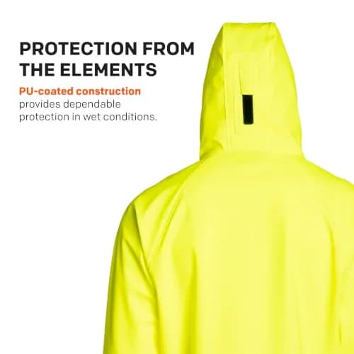 Grundéns Men’s Neptune Fishing Jacket, Hi-Vis Yellow, X-Small | Waterproof, Stain-Resistant & Flexible for Active Fishermen thumbnail 3