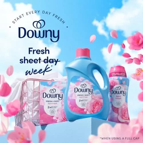 Downy Fabric Softener Dryer Sheets, April Fresh, 240 Count | Static & Static-Free thumbnail 8