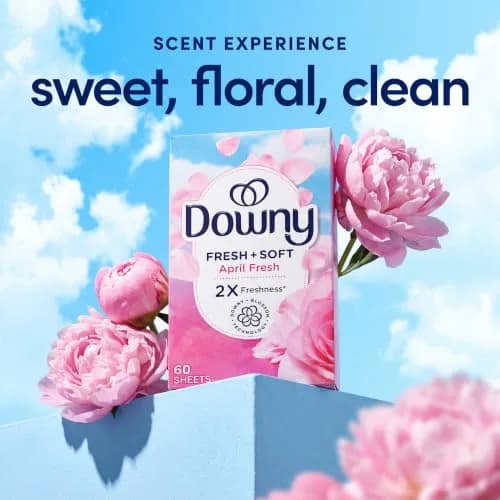 Downy Fabric Softener Dryer Sheets, April Fresh, 240 Count | Static & Static-Free thumbnail 3