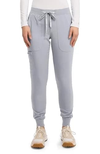 Med Couture Touch Jogger Scrub Pants for Women | 5 Pockets, Mid Rise, Lightweight, Stretch thumbnail 1