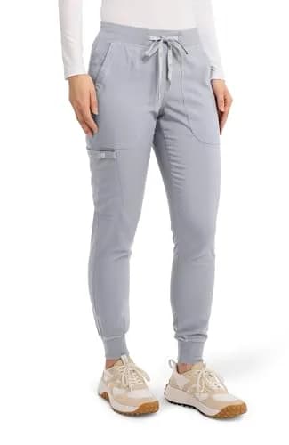 Med Couture Touch Jogger Scrub Pants for Women | 5 Pockets, Mid Rise, Lightweight, Stretch thumbnail 4