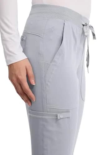 Med Couture Touch Jogger Scrub Pants for Women | 5 Pockets, Mid Rise, Lightweight, Stretch thumbnail 7