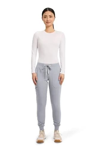 Med Couture Touch Jogger Scrub Pants for Women | 5 Pockets, Mid Rise, Lightweight, Stretch thumbnail 2