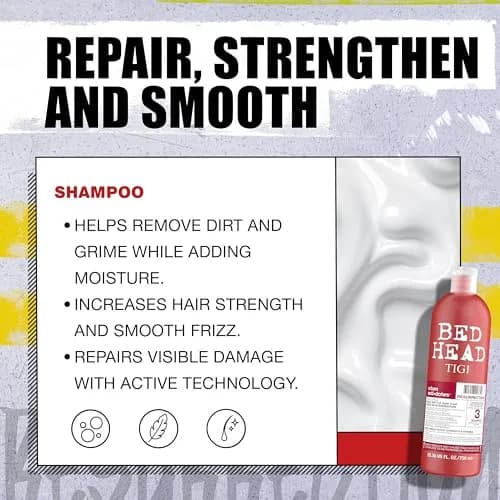Tigi Bed Head Urban Antidotes Resurrection Shampoo & Conditioner Set, 750ml (25.36 Fl Oz x 2) | For Damaged Hair thumbnail 4