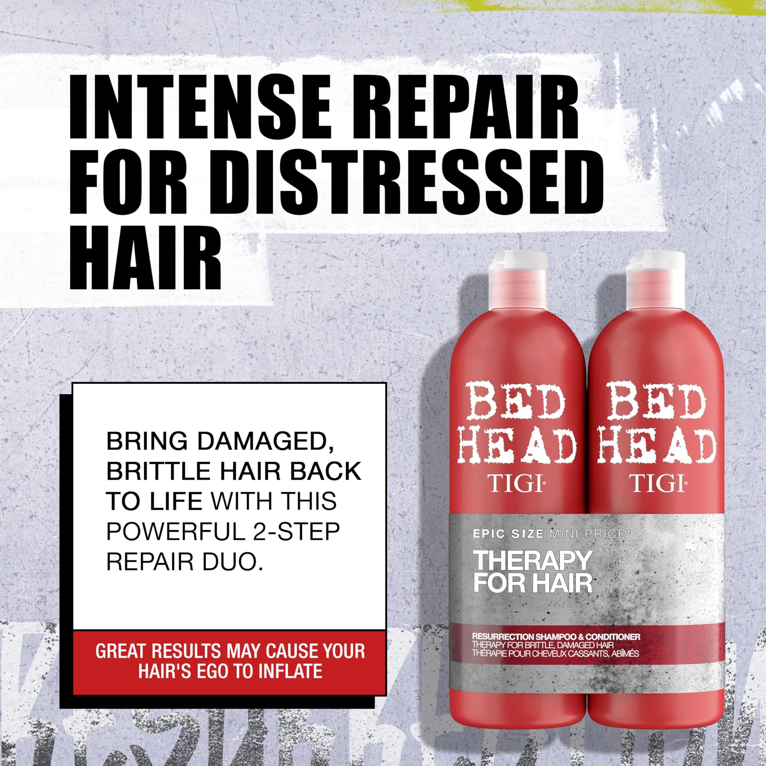 Tigi Bed Head Urban Antidotes Resurrection Shampoo & Conditioner Set, 750ml (25.36 Fl Oz x 2) | For Damaged Hair - view 2