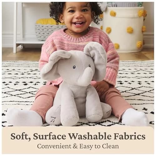 GUND Baby Flappy Elephant 12-inch Interactive Plush Toy | Animated Musical Baby Toy for 0+ thumbnail 5