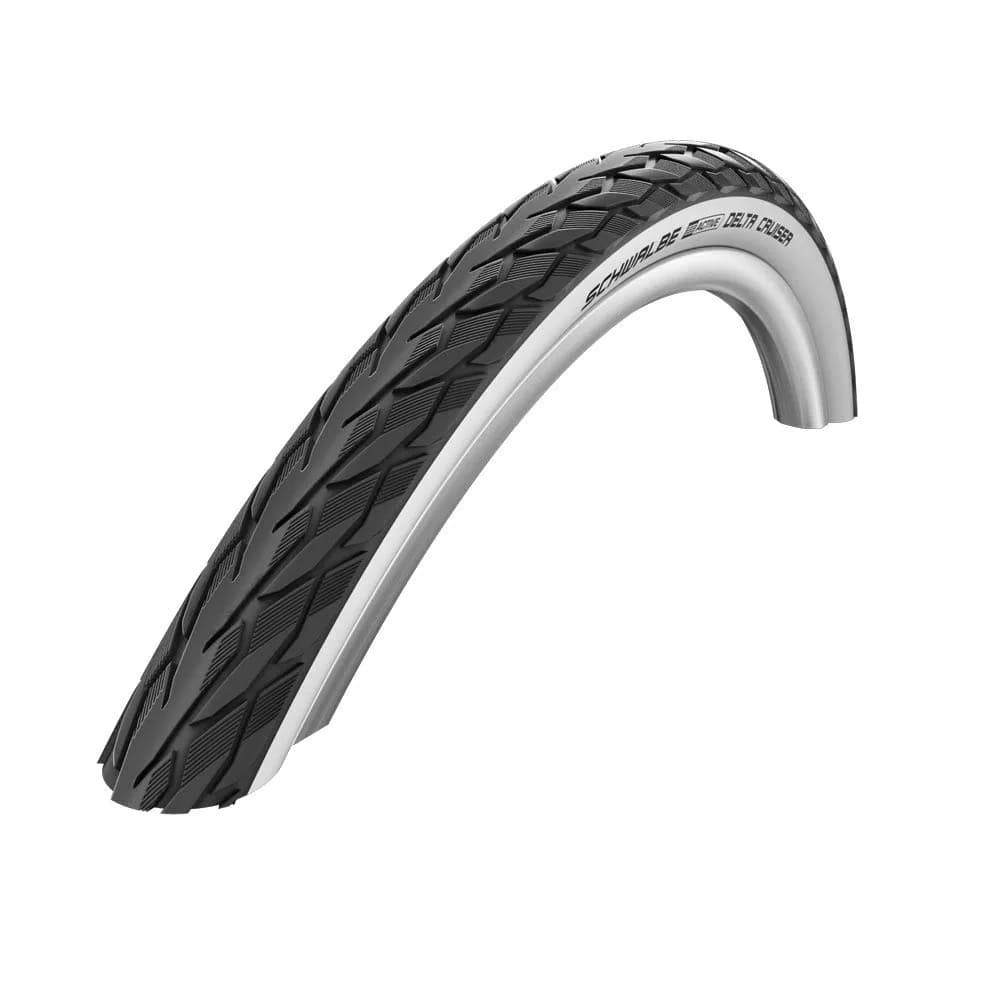 Schwalbe Delta Cruiser K-Guard 28-622 TwinSkin Tyres | 28x1.10 700x28C, Black, Tubular, Cruiser Bike
