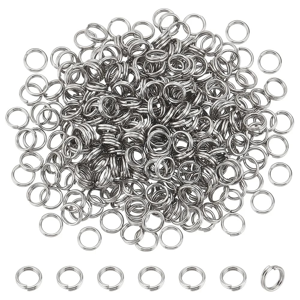 PH PandaHall Split Rings 5x1.2mm (380pcs, 20g) | Stainless Steel Jump Rings for Jewelry Making - main product image