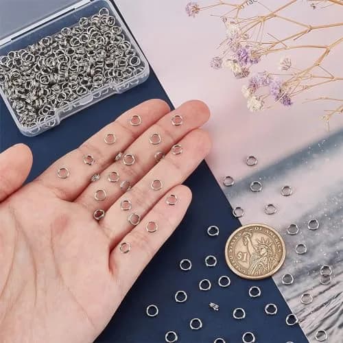 PH PandaHall Split Rings 5x1.2mm (380pcs, 20g) | Stainless Steel Jump Rings for Jewelry Making thumbnail 3