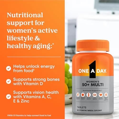 ONE A DAY Women’s Multivitamin 50+ Tablets | Supports Aging & Immunity thumbnail 3
