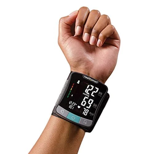 HealthSmart Digital Premium Wrist Blood Pressure Monitor with Talking Feature | 120 Readings, 2 Users, 5.3"-8.5" Cuff thumbnail 3