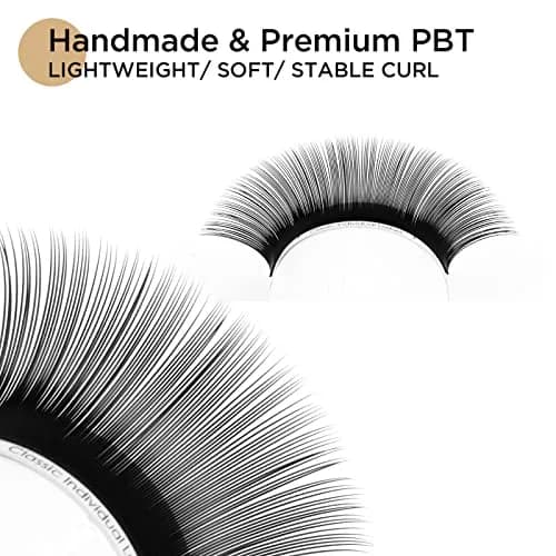 LASHVIEW 0.10mm Thickness D Curl 10D Premade Volume Eyelash Extensions, Pack of 1 Tray (9-16mm) thumbnail 2