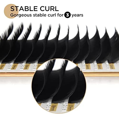 LASHVIEW 1000 Premade Volume Eyelash Extensions 10D C Curl 0.15mm Thickness 13mm Single Tray thumbnail 4