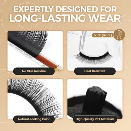 LASHVIEW Classic Individual Eyelash Extensions C Curl 8-15mm Mixed 0.15 thumbnail 4