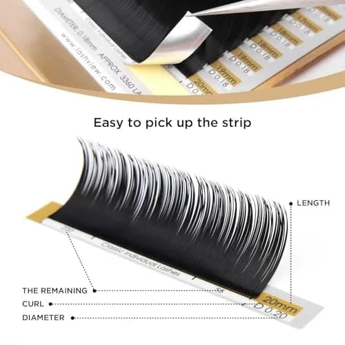 LASHVIEW Classic Individual Eyelash Extensions C Curl 8-15mm Mixed 0.15 thumbnail 5