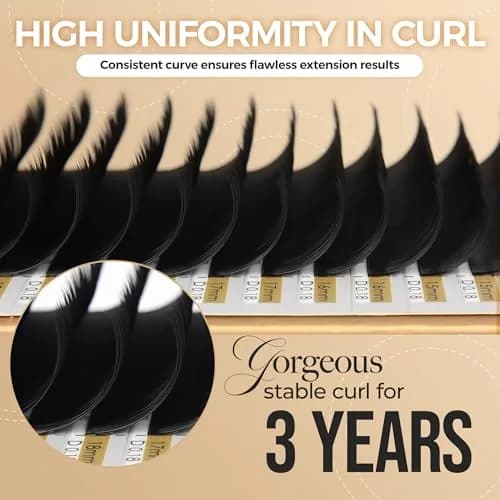 LASHVIEW Classic Individual Eyelash Extensions C Curl 8-15mm Mixed 0.15 thumbnail 3