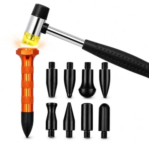 HiYi Paintless Dent Removal Tool Kit with Rubber Hammer & 9 Heads | 200g (0.44 lb) thumbnail 1