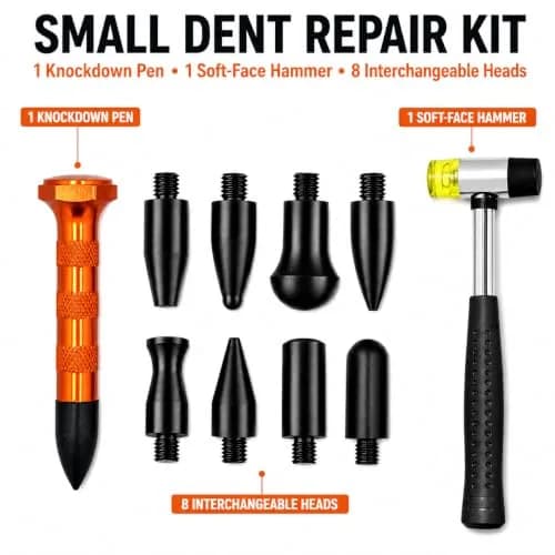HiYi Paintless Dent Removal Tool Kit with Rubber Hammer & 9 Heads | 200g (0.44 lb) thumbnail 7