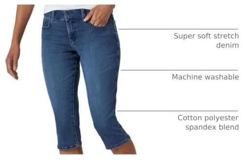 Riders Women's Ultra Soft Denim Capri Sedona 18 | Casual Comfort & Style thumbnail 4
