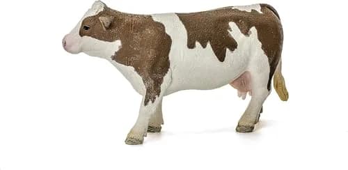 Schleich Simmental Cow Toy Figurine 7.6 cm (3 inch) | Realistic Farm Animal for Kids Ages 3+ thumbnail 8