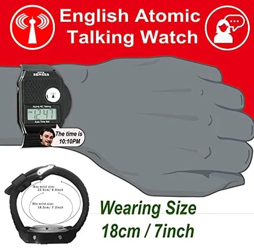 FIVE SENSES Atomic Talking Watch for Seniors & Visually Impaired | Self-Setting, Loud Voice, Easy to Use thumbnail 9