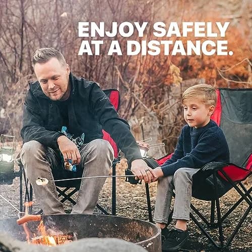 MalloMe Telescopic Roasting Sticks 32" (10 Pack) | Heavy Duty 304 Stainless Steel Smores Skewers for Campfire & Bonfire thumbnail 4