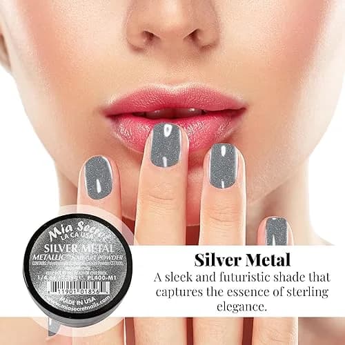 Mia Secret Metallic Nail Acrylic Powder Set of 6 | Salon-Quality, Long-Lasting Finish (70-120 chars) thumbnail 5