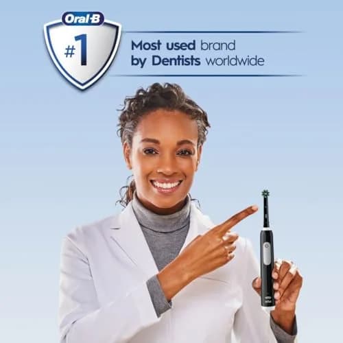 Oral-B Pro 1000 Rechargeable Electric Toothbrush Black 1 Count (Pack of 1) | Dentist-Recommended Cleaning thumbnail 6