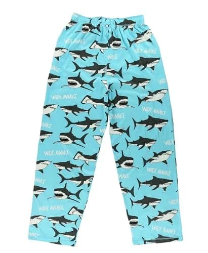 Lazy One Novelty Men's Pajama Pants, Shark, S | Soft Cotton Lounge Pants for Men thumbnail 5