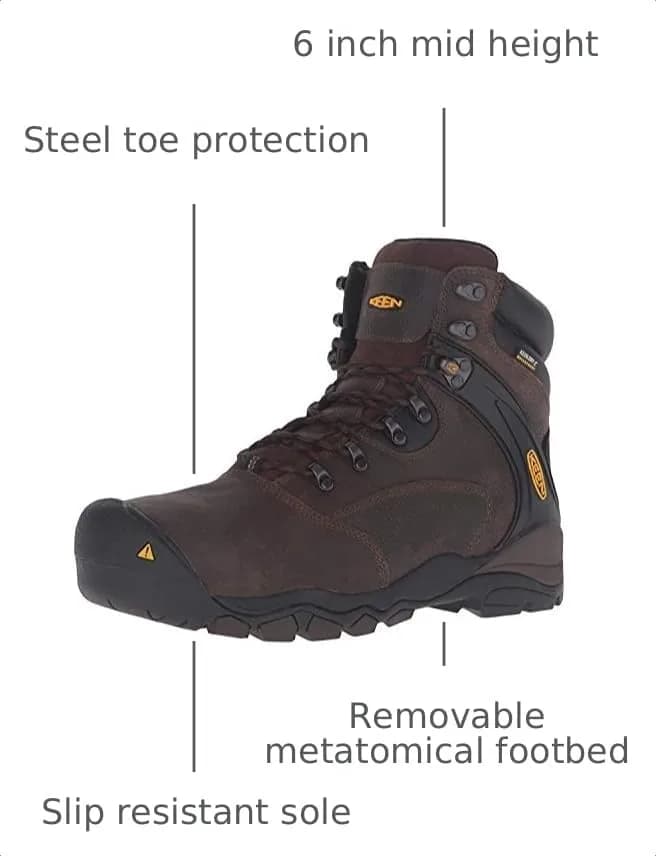 KEEN Utility Louisville 6" WP Industrial Boot | Waterproof Steel Toe Work Shoe for Men thumbnail 3