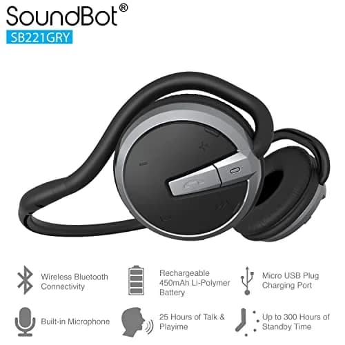 Soundbot SB221 Neckband Bluetooth Headphones | 20-Hour Music, 25-Hour Call Time, Sweat Resistant thumbnail 2