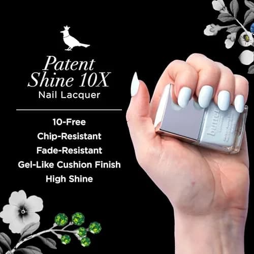 butter LONDON Patent Shine 10X Nail Lacquer Candy Floss 0.4 Fl Oz | Bright, Strong Nails, 10 Days Wear thumbnail 2