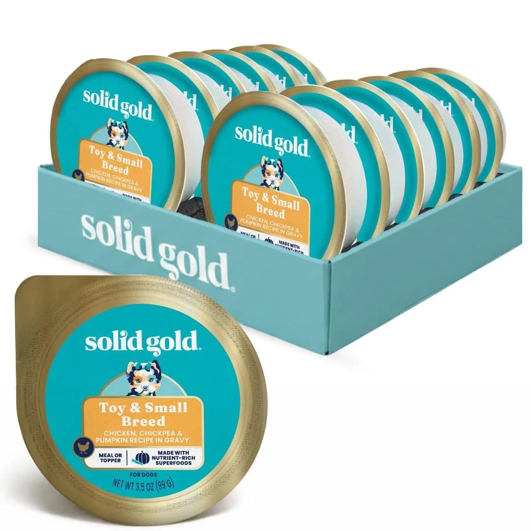 Solid Gold Small Breed Chicken Wet Dog Food Topper, 12ct | Grain-Free, Digestive Support, For Puppies & Adults — Small Breed Chicken
