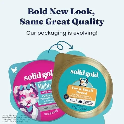 Solid Gold Small Breed Chicken Wet Dog Food Topper, 12ct | Grain-Free, Digestive Support, For Puppies & Adults thumbnail 4
