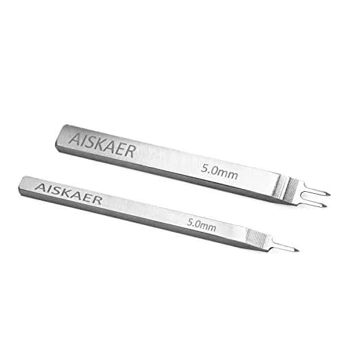 Aiskaer Leather Stitching Punch Set 5mm Diamond Chisel Tools | 4-Piece Set for DIY Leather Craft thumbnail 3
